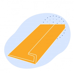 L-образный профиль стальной 160х160х14 мм ст15 ГОСТ 8509-93