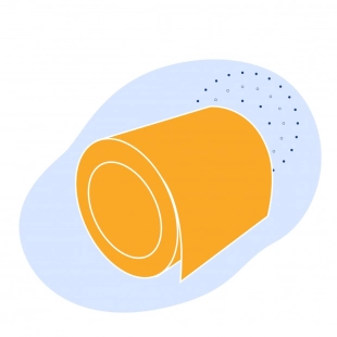 Рулон с полимерным покрытием 0.75 мм ПВХ ГОСТ 34180-2017