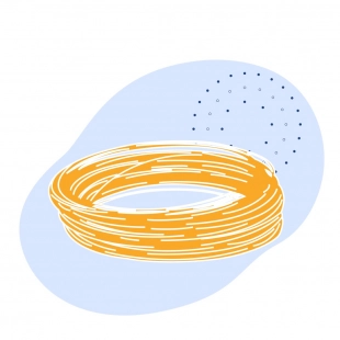 Канат одинарной свивки оцинкованный (С) 9.2 мм ГОСТ 3064-80