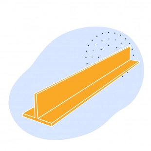 Алюминиевый профиль Т-образный 93x56x21x4 мм ВД17 ГОСТ 29296-92