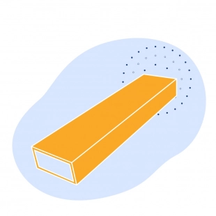 Труба стальная профильная прямоугольная 80х80х2.5х12000 мм Ст3Пс/Сп ГОСТ 8639-82