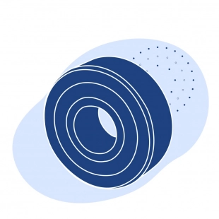 Опорный ролик 900-1500 мм Ст45