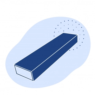 Труба стальная профильная прямоугольная 80х80х2.5х12000 мм Ст3Пс/Сп ГОСТ 8639-82